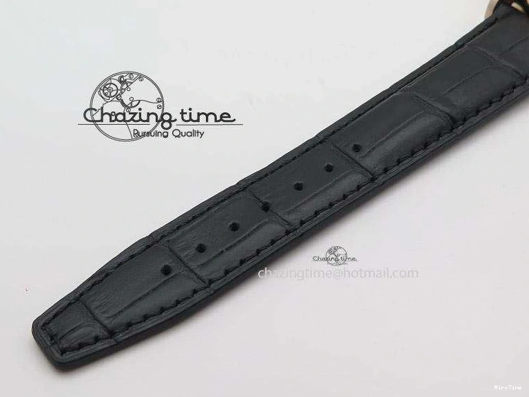 MIROTIME 0517 Portofino Chrono RG Black Dial on Black Leather Strap A HighPerformance 7389